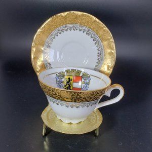 MK BAVARIA SALZBURG DEMITASSE CUP & SAUCER